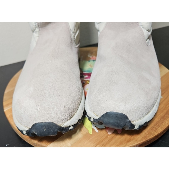 LL Bean Snow Boots EUC Quilted Nylon Suede Faux Fur Trim Pull-On Women's 8.5 EUC - Picture 7 of 16